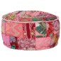 vidaXL Patchwork Sitzpouf Rund Baumwolle Handgefertigt 40x20 cm Rosa vidaXL Patchwork Sitzpouf Rund Baumwolle Handgefertigt 40x20 cm Rosa