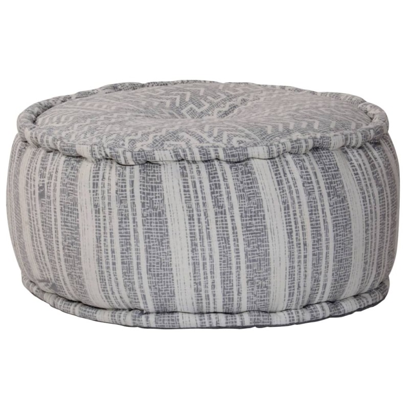 vidaXL Handgefertigter Sitzpuff mit Muster Blau 50 x 25 cm Baumwolle vidaXL Handgefertigter Sitzpuff mit Muster Blau 50 x 25 cm Baumwolle