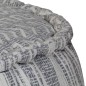 vidaXL Handgefertigter Sitzpuff mit Muster Blau 50 x 25 cm Baumwolle vidaXL Handgefertigter Sitzpuff mit Muster Blau 50 x 25 cm Baumwolle