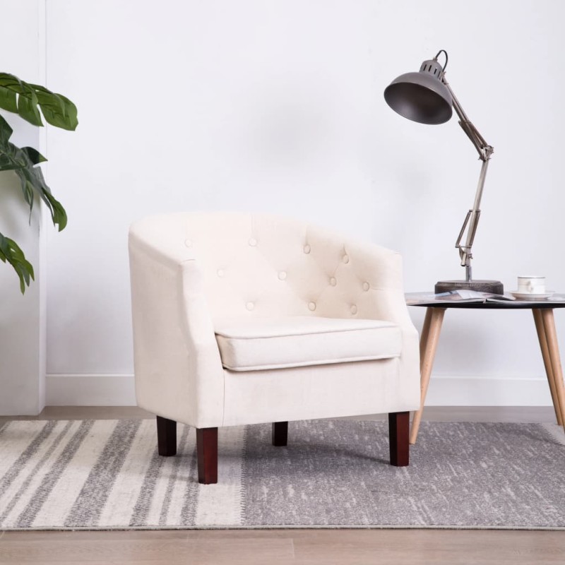 vidaXL Sessel Beige Stoff vidaXL Sessel Beige Stoff