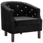 vidaXL Sessel Schwarz Samt vidaXL Sessel Schwarz Samt