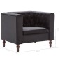 vidaXL Sessel Schwarz Samt vidaXL Sessel Schwarz Samt