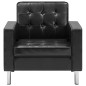 vidaXL Sessel Schwarz Kunstleder vidaXL Sessel Schwarz Kunstleder