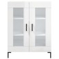vidaXL Highboard Hochglanz-Weiß 69,5x34x180 cm Holzwerkstoff vidaXL Highboard Hochglanz-Weiß 69,5x34x180 cm Holzwerkstoff