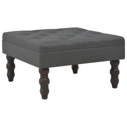 vidaXL Hocker Dunkelgrau 60 x 60 x 36 cm Polyester