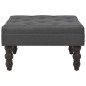 vidaXL Hocker Dunkelgrau 60 x 60 x 36 cm Polyester vidaXL Hocker Dunkelgrau 60 x 60 x 36 cm Polyester