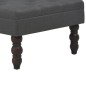 vidaXL Hocker Dunkelgrau 60 x 60 x 36 cm Polyester vidaXL Hocker Dunkelgrau 60 x 60 x 36 cm Polyester