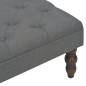 vidaXL Hocker Dunkelgrau 60 x 60 x 36 cm Polyester vidaXL Hocker Dunkelgrau 60 x 60 x 36 cm Polyester