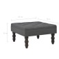 vidaXL Hocker Dunkelgrau 60 x 60 x 36 cm Polyester vidaXL Hocker Dunkelgrau 60 x 60 x 36 cm Polyester