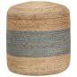 vidaXL Handgefertigter Sitzpuff Olivgrün 40 x 45 cm Jute vidaXL Handgefertigter Sitzpuff Olivgrün 40 x 45 cm Jute