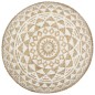 vidaXL Handgefertigter Sitzpuff Weiß 45x30 cm Jute vidaXL Handgefertigter Sitzpuff Weiß 45x30 cm Jute