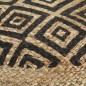 vidaXL Handgefertigter Sitzpuff Schwarz 45 x 30 cm Jute vidaXL Handgefertigter Sitzpuff Schwarz 45 x 30 cm Jute