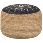 vidaXL Handgefertigter Sitzpuff Blau 45 x 30 cm Jute vidaXL Handgefertigter Sitzpuff Blau 45 x 30 cm Jute