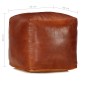 vidaXL Pouf Hellbraun 40 x 40 x 40 cm Echtes Ziegenleder vidaXL Pouf Hellbraun 40 x 40 x 40 cm Echtes Ziegenleder