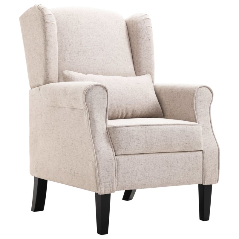 vidaXL Sessel Beige Stoff vidaXL Sessel Beige Stoff