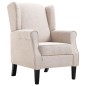 vidaXL Sessel Beige Stoff vidaXL Sessel Beige Stoff