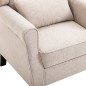 vidaXL Sessel Beige Stoff vidaXL Sessel Beige Stoff