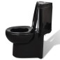 vidaXL Toilette für Ecke Keramik Schwarz vidaXL Toilette für Ecke Keramik Schwarz