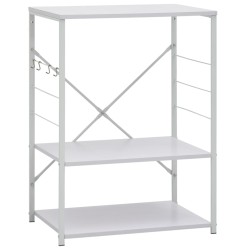 vidaXL Mikrowellenregal Weiß 60×39,6×79,5 cm Holzwerkstoff