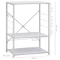 vidaXL Mikrowellenregal Weiß 60×39,6×79,5 cm Holzwerkstoff vidaXL Mikrowellenregal Weiß 60×39,6×79,5 cm Holzwerkstoff