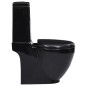 vidaXL Keramik-Toilette Abgang Horizontal Schwarz vidaXL Keramik-Toilette Abgang Horizontal Schwarz