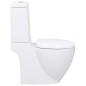 vidaXL Keramik-Toilette Abgang Horizontal Weiß vidaXL Keramik-Toilette Abgang Horizontal Weiß