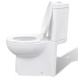 vidaXL Toilette für Ecke Keramik Weiß vidaXL Toilette für Ecke Keramik Weiß