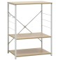 vidaXL Mikrowellenregal Weiß Eiche 60×39,6×79,5 cm Holzwerkstoff vidaXL Mikrowellenregal Weiß Eiche 60×39,6×79,5 cm Holzwerkstoff