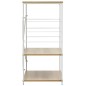 vidaXL Mikrowellenregal Weiß Eiche 60×39,6×79,5 cm Holzwerkstoff vidaXL Mikrowellenregal Weiß Eiche 60×39,6×79,5 cm Holzwerkstoff
