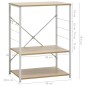 vidaXL Mikrowellenregal Weiß Eiche 60×39,6×79,5 cm Holzwerkstoff vidaXL Mikrowellenregal Weiß Eiche 60×39,6×79,5 cm Holzwerkstoff