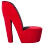 vidaXL Stuhl in Stöckelschuh-Form Rot Samt vidaXL Stuhl in Stöckelschuh-Form Rot Samt