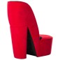vidaXL Stuhl in Stöckelschuh-Form Rot Samt vidaXL Stuhl in Stöckelschuh-Form Rot Samt