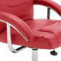 vidaXL Liegesessel mit Fußhocker Rot Kunstleder vidaXL Liegesessel mit Fußhocker Rot Kunstleder