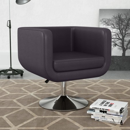 vidaXL Drehsessel Braun Kunstleder