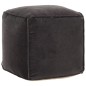 vidaXL Pouf Baumwollsamt 40x40x40 cm Anthrazit vidaXL Pouf Baumwollsamt 40x40x40 cm Anthrazit