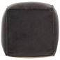 vidaXL Pouf Baumwollsamt 40x40x40 cm Anthrazit vidaXL Pouf Baumwollsamt 40x40x40 cm Anthrazit