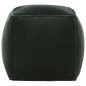 vidaXL Pouf Baumwollsamt 40×40×40 cm Waldgrün vidaXL Pouf Baumwollsamt 40×40×40 cm Waldgrün