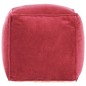 vidaXL Pouf Baumwollsamt 40x40x40 cm Rot vidaXL Pouf Baumwollsamt 40x40x40 cm Rot