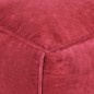 vidaXL Pouf Baumwollsamt 40x40x40 cm Rot vidaXL Pouf Baumwollsamt 40x40x40 cm Rot