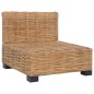 vidaXL Sofa ohne Armlehnen mit Auflagen Natur Rattan vidaXL Sofa ohne Armlehnen mit Auflagen Natur Rattan