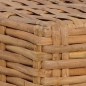 vidaXL Fußhocker mit Kissen Natürliches Rattan vidaXL Fußhocker mit Kissen Natürliches Rattan