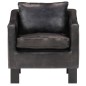 vidaXL Sessel Schwarz Echtleder vidaXL Sessel Schwarz Echtleder