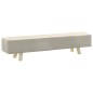 vidaXL Fußhocker Creme 120×28×26 cm Stoff vidaXL Fußhocker Creme 120×28×26 cm Stoff