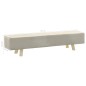 vidaXL Fußhocker Creme 120×28×26 cm Stoff vidaXL Fußhocker Creme 120×28×26 cm Stoff