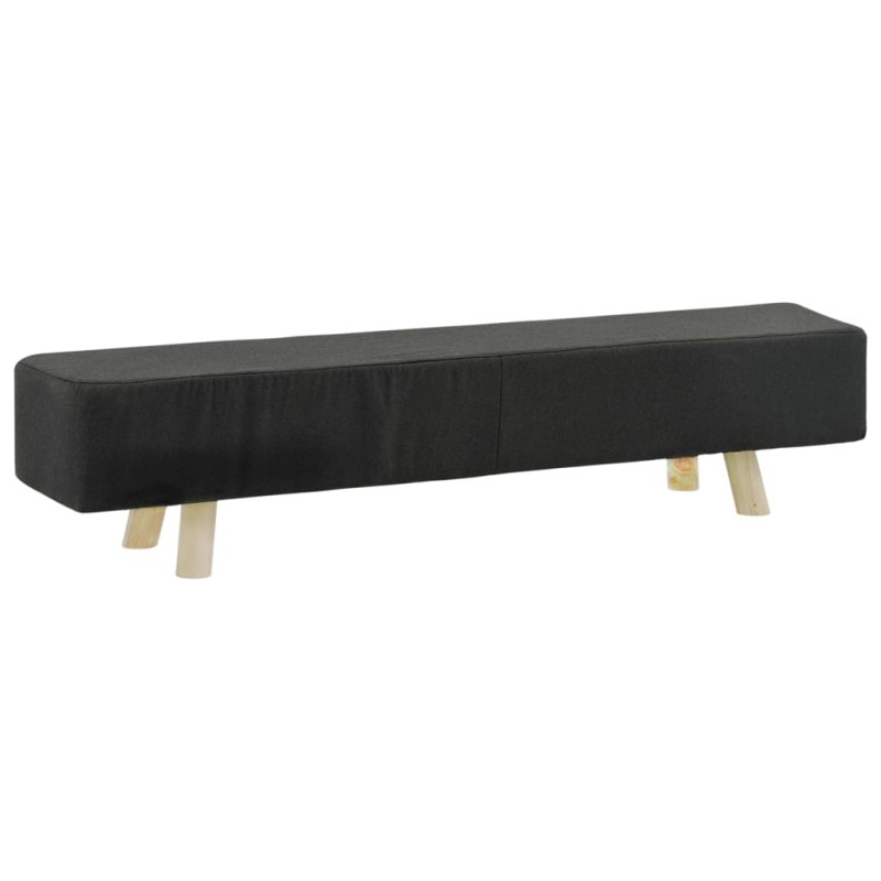 vidaXL Fußhocker Dunkelgrau 120×28×26 cm Stoff vidaXL Fußhocker Dunkelgrau 120×28×26 cm Stoff
