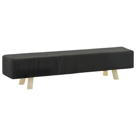 vidaXL Fußhocker Dunkelgrau 120×28×26 cm Stoff 