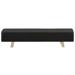 vidaXL Fußhocker Dunkelgrau 120×28×26 cm Stoff 