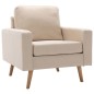vidaXL Sessel Creme Stoff vidaXL Sessel Creme Stoff