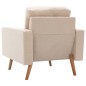 vidaXL Sessel Creme Stoff vidaXL Sessel Creme Stoff