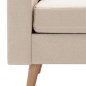 vidaXL Sessel Creme Stoff vidaXL Sessel Creme Stoff